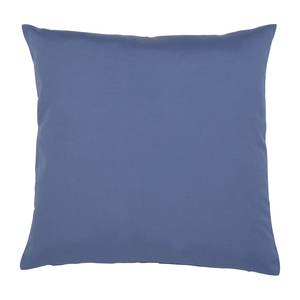 Coussin Juno Coton mélangé - Bleu foncé - 50 x 50 cm