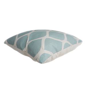 Coussin Leafes Coton - Bleu layette