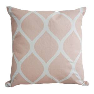 Coussin Leafes Coton - Couleur pastel abricot