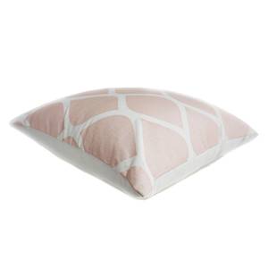 Coussin Leafes Coton - Couleur pastel abricot