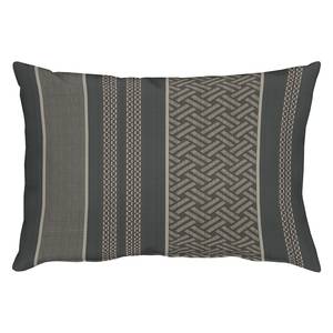 Coussin Lexter Tissu - Anthracite / Gris minéral - 35 x 50 cm