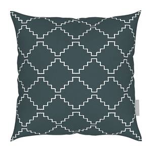 Coussin décoratif Pettilä Tissu - Anthracite / Blanc