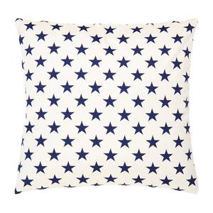 Coussin Plano Fibres synthétiques - Blanc / Bleu - 40 x 40 cm