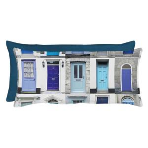 Kussen Portofino I Blauw - Textiel - Breedte: 22 cm