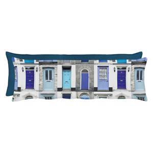 Coussin Portofino I Bleu - Textile - Largeur : 22 cm