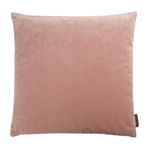 Housse de coussin Samt uni Tissu - Rosé - 50 x 50 cm