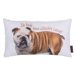 Coussin Schnuffy Fluffy Bulldogge Coton - Multicolore