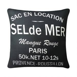 Coussin Sel de Mer Noir - Textile - 45 x 45 cm