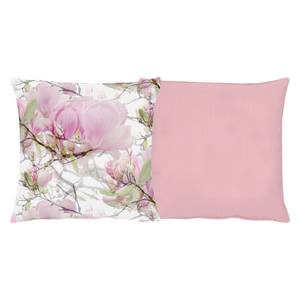 Coussins Springtime (lot de 2) Rose foncé - Textile