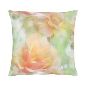 Coussin Springtime III Vert / Orange - 48 x 48 cm