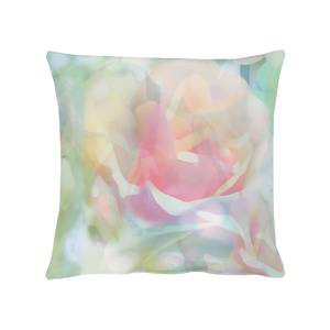 Coussin Springtime III Vert / Rose vif