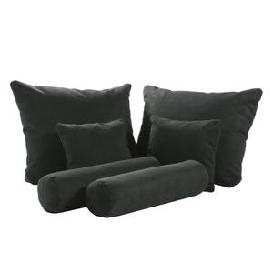 Coussins Stamford Welham (lot de 6) Microvelours - Anthracite