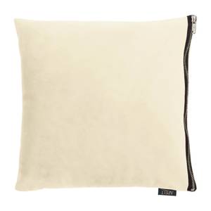 Coussin décoratif Tassilo Velours - Beige clair