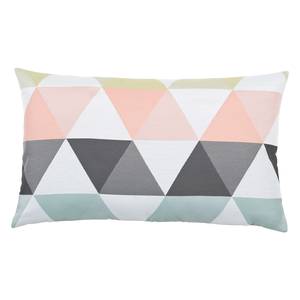 Coussin Triangulus Fibres synthétiques - Ver pistache / Gris clair - 50 x 30 cm