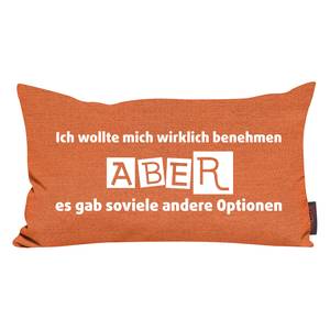 Coussin Zitate Trends Aber Tissu - Orange