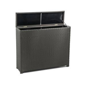 Kissenbox Rattan Kunststoff - Braun