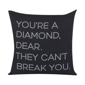 Housse de coussin Breaking Diamonds Blanc - Noir