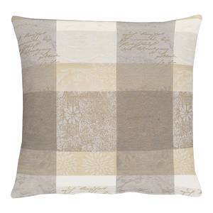 Housse de coussin Country Home V Blanc / Beige - 40 x 40 cm