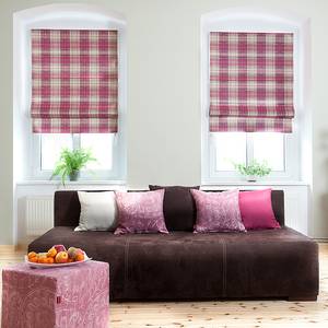 Federa per cuscino Rosa scuro con motivi decorativi - 60x60 cm