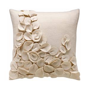 Housse de coussin Fleur Crème