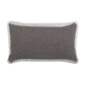 Housse de coussin Fury Gris 40 x cm - Blanc - 30 x 50 cm