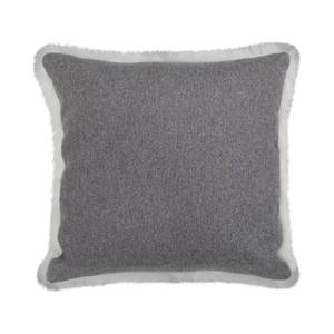 Housse de coussin Fury Gris 40 x cm - Blanc - 40 x 40 cm