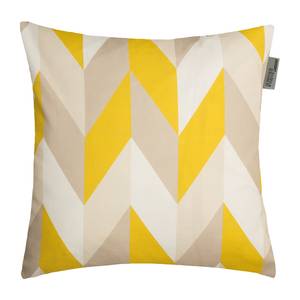 Housse de coussin Geo Coton - Beige / Jaune