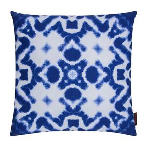 Housse de coussin Ink II Coton - Bleu / Blanc