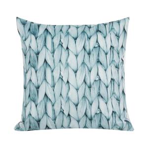 Housse de coussin Knitting Bleu  gris 40 x cm - Gris bleu - 40 x 40 cm