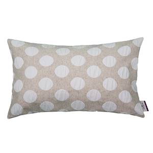 Kissenbezug Linen Dots Webstoff - Beige - 30 x 45 cm