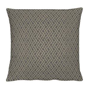 Kussensloop Lodge geweven stof - Grijs/beige - 40 x 40 cm