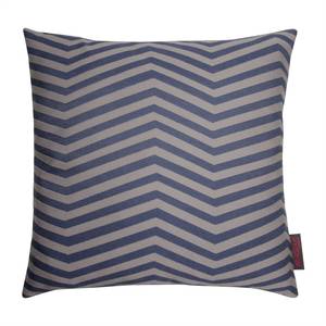 Housse de coussin Lynn Tissu - Bleu / Beige - 40 x 40 cm