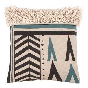 Housse de coussin Mirage Coton - Beige / Noir