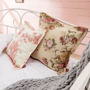 Housses de coussin à volant plat Rose beige - 40 x 40 cm