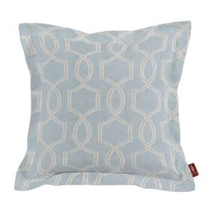 Housse de coussin Mona Tissu - Bleu clair mat