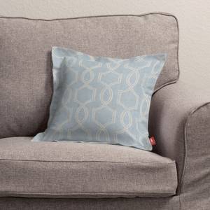 Housse de coussin Mona Tissu - Bleu clair mat