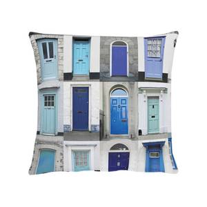 Housse de coussin Portofino I Bleu - Textile - Largeur : 40 cm