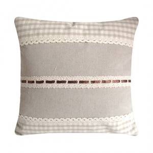 Housse de coussin Romantik Borte I Beige - Textile - 40 x 40 cm