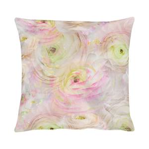 Housse de coussin Springtime II Rose foncé - Textile - Largeur : 49 cm