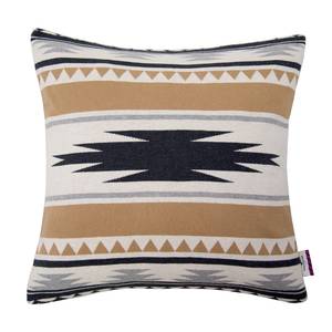 Housse de coussin T-Ethno Coton - Camel / Noir