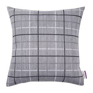 Kussensloop T-Grey Wool Check geweven stof - grijs - 50 x 50 cm