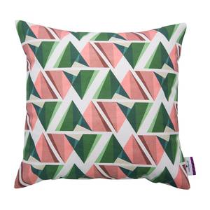 Housse de coussin T-Modern Graphics Coton - Vert / Rose