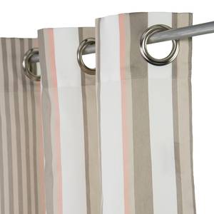 Ösenschal T-Pastel Stripes Beige - Textil - 140 x 245 cm