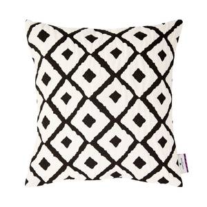 Housse de coussin T-Small Squares Blanc / Noir - 40 x 40 cm