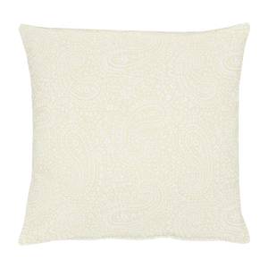 Housse de coussin Uni Paisley Tissu - Beige clair