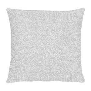 Housse de coussin Uni Paisley Tissu - Gris clair