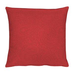 Kissenbezug Uni Paisley Webstoff - Rot