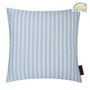 Housse de coussin Vivi Coton - Bleu pastel / Blanc