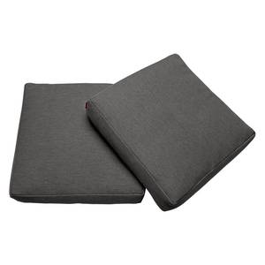 Kissenset Sqare Cushions (2er-Set) Webstoff - Stoff Coastal: Dark Shadow