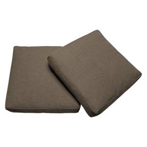 Kissenset Sqare Cushions (2er-Set) Webstoff - Stoff Coastal: Slate Brown